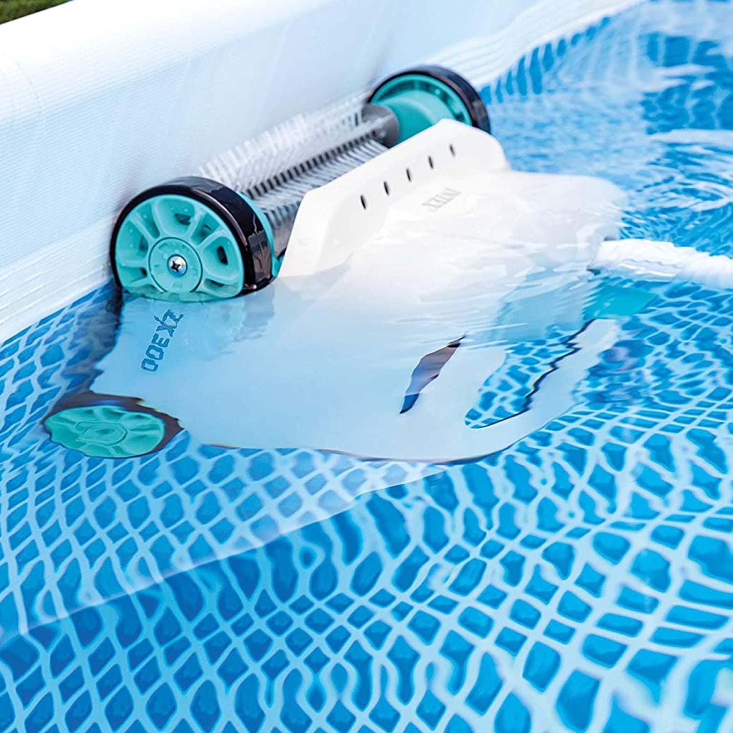 Intex 12ft x 30in Frame Above Ground Swimming Pool & Robot Vacuum