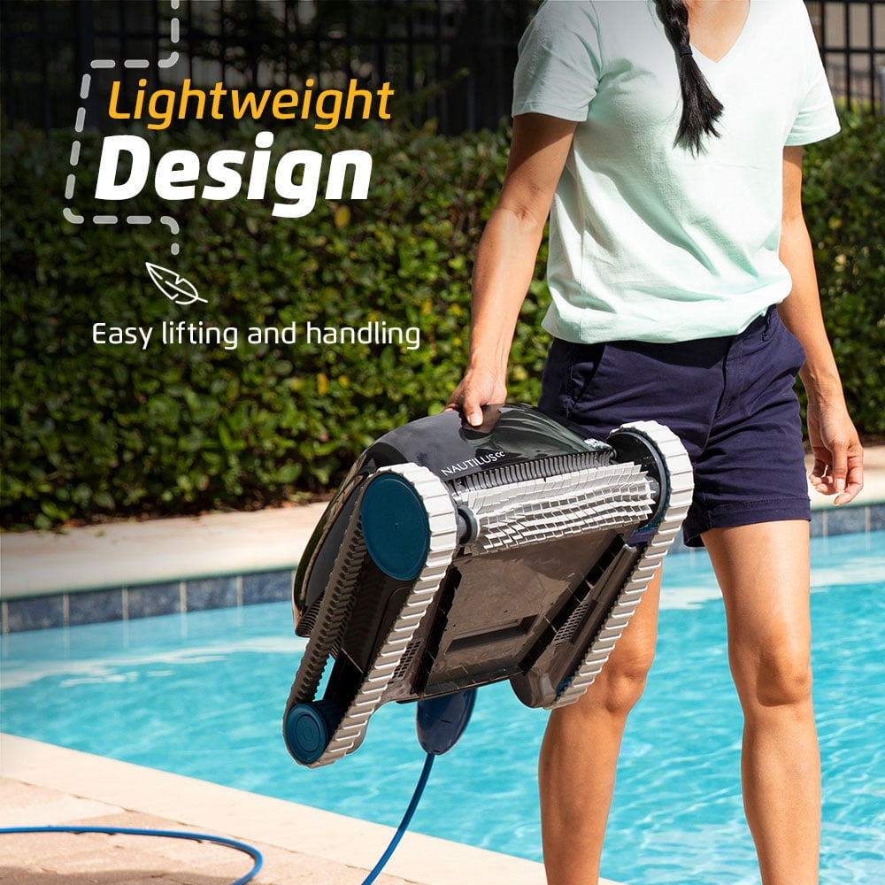 Dolphin Nautilus CC Robotic Pool Vacuum Cleaner with Ultra-Fine Filters, Pools Up To 33 FT