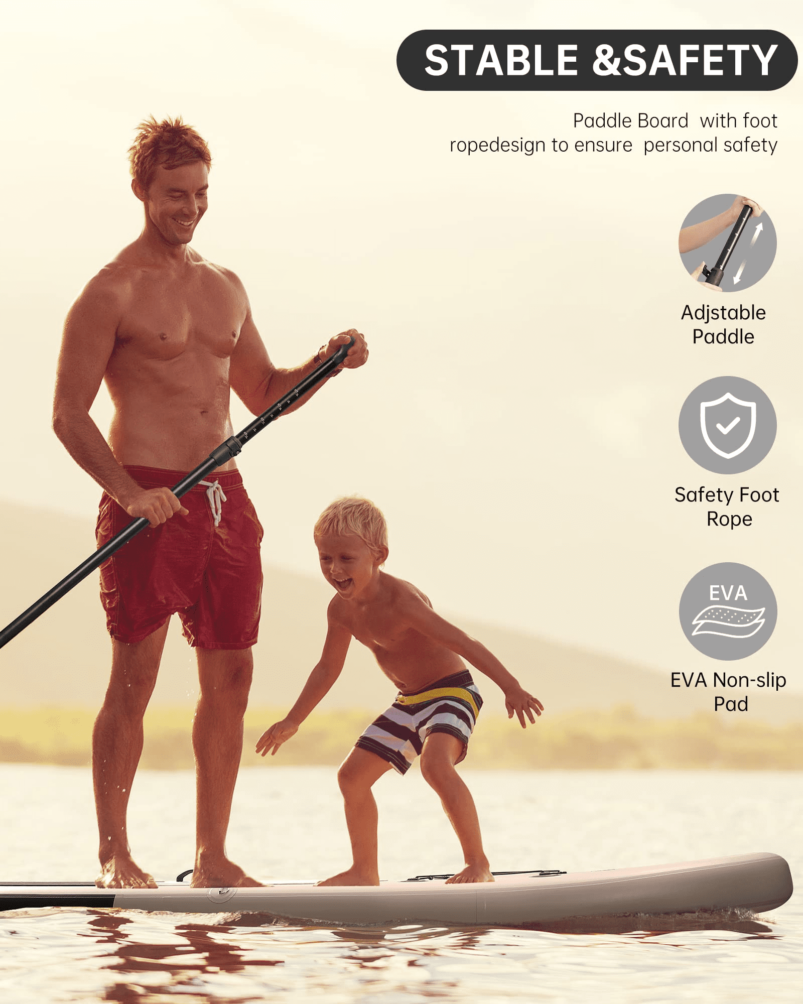 Naipo 10 in Inflatable Stand up Paddle Board 6 in Thick  SUP Paddle Board with Paddleboard Accessories Triple Action Pump Fishing Green