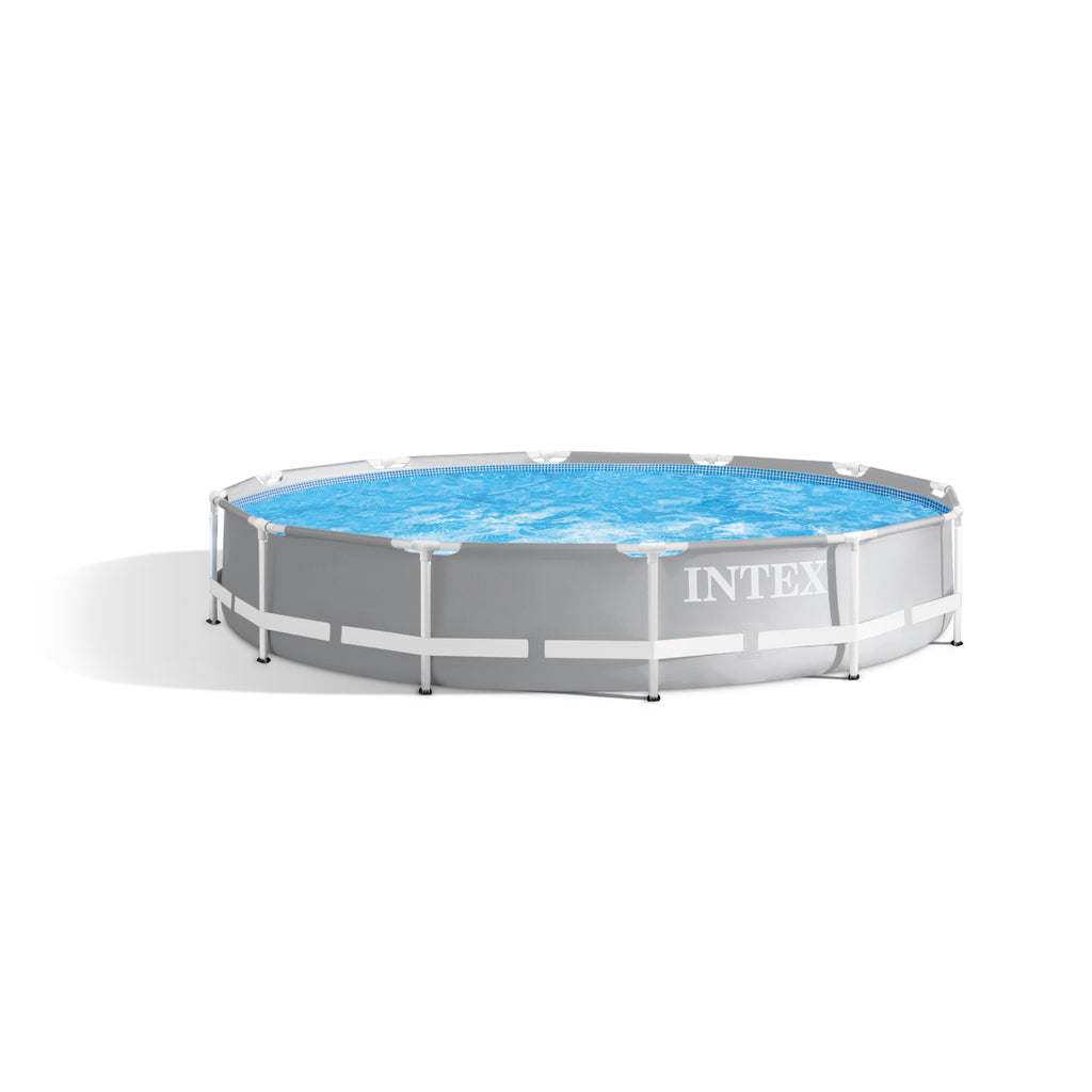 Open Box INTEX Prism Metal Frame 12' x 30 Above Ground Swimming Pool