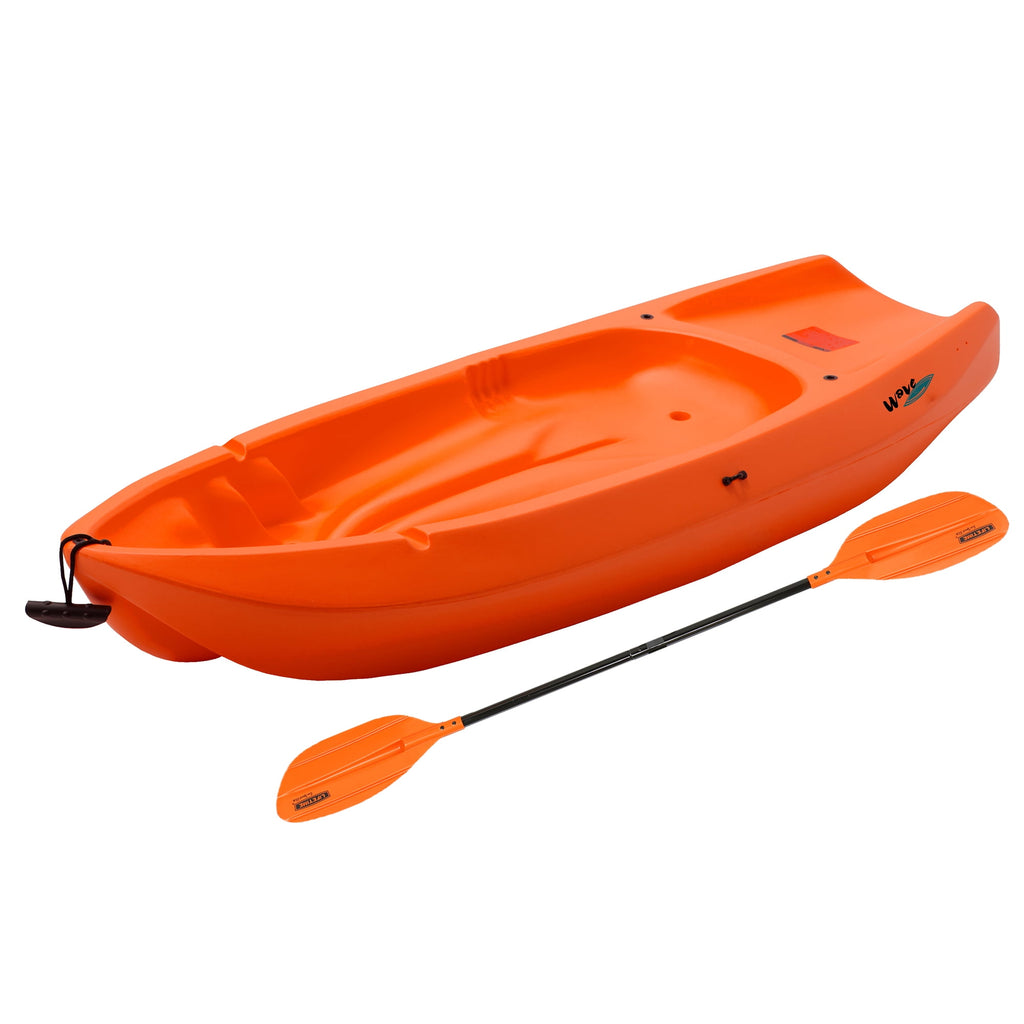 Lifetime Wave 6 ft Youth Sit-On-Top Kayak with Paddle, Fire Red (91401)