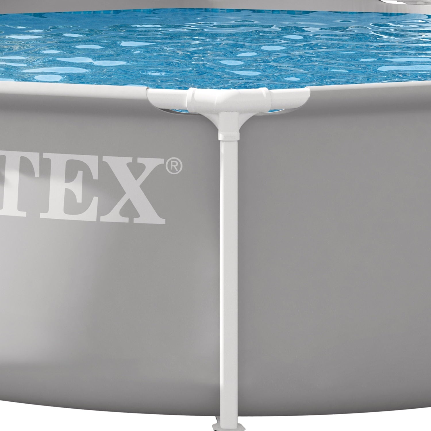 Intex: Prism Frame Premium Pool Set - 10ft x 30in, Grey, Above Ground Swimming Pool, Cartridge Filter Pump, Puncture Resistant, T-Joint Snap Assembly