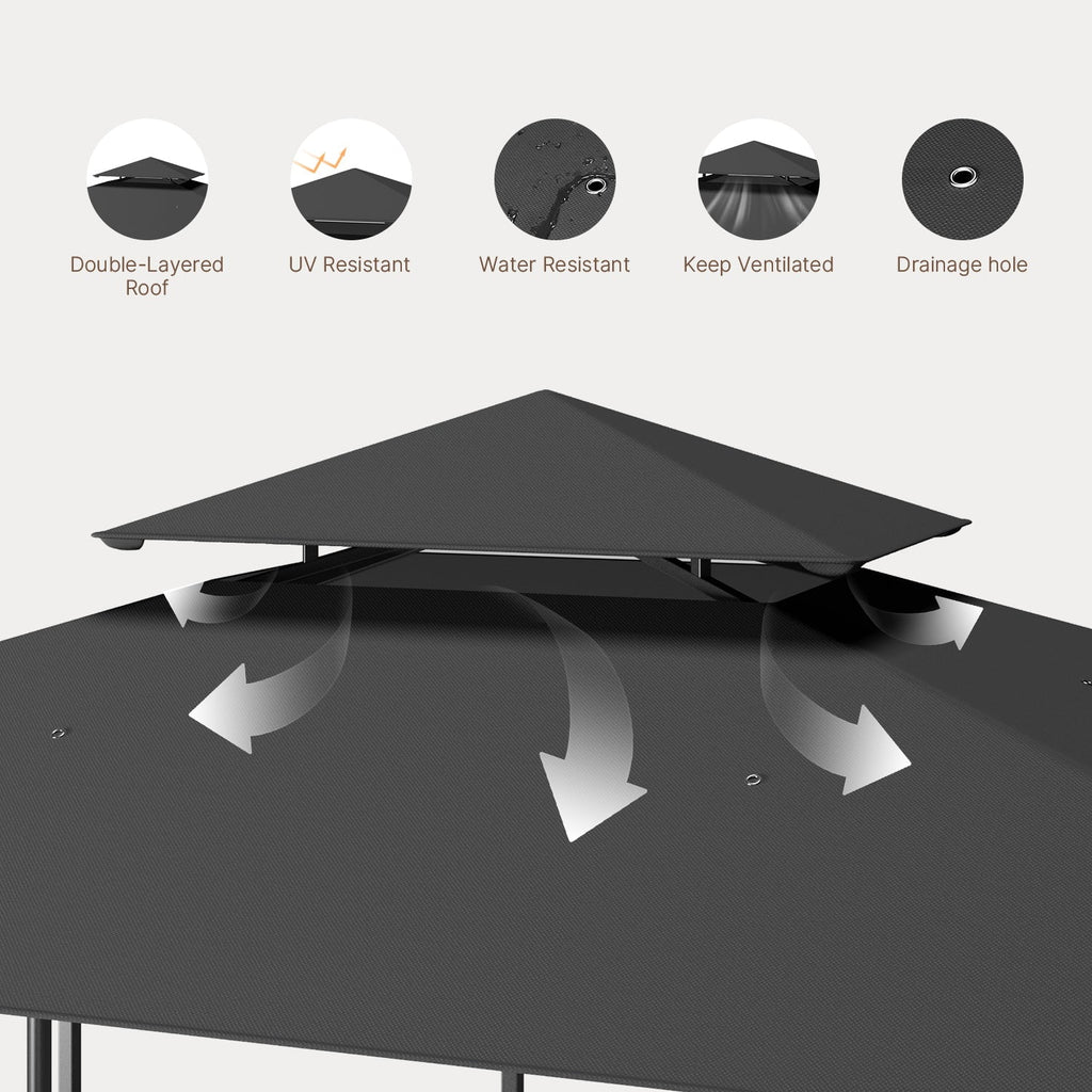 10x10 Pop-Up Canopy Tent with Removable Walls, 3 Height Adjustable Easy Set up Portable Gazebo, For Camping, White