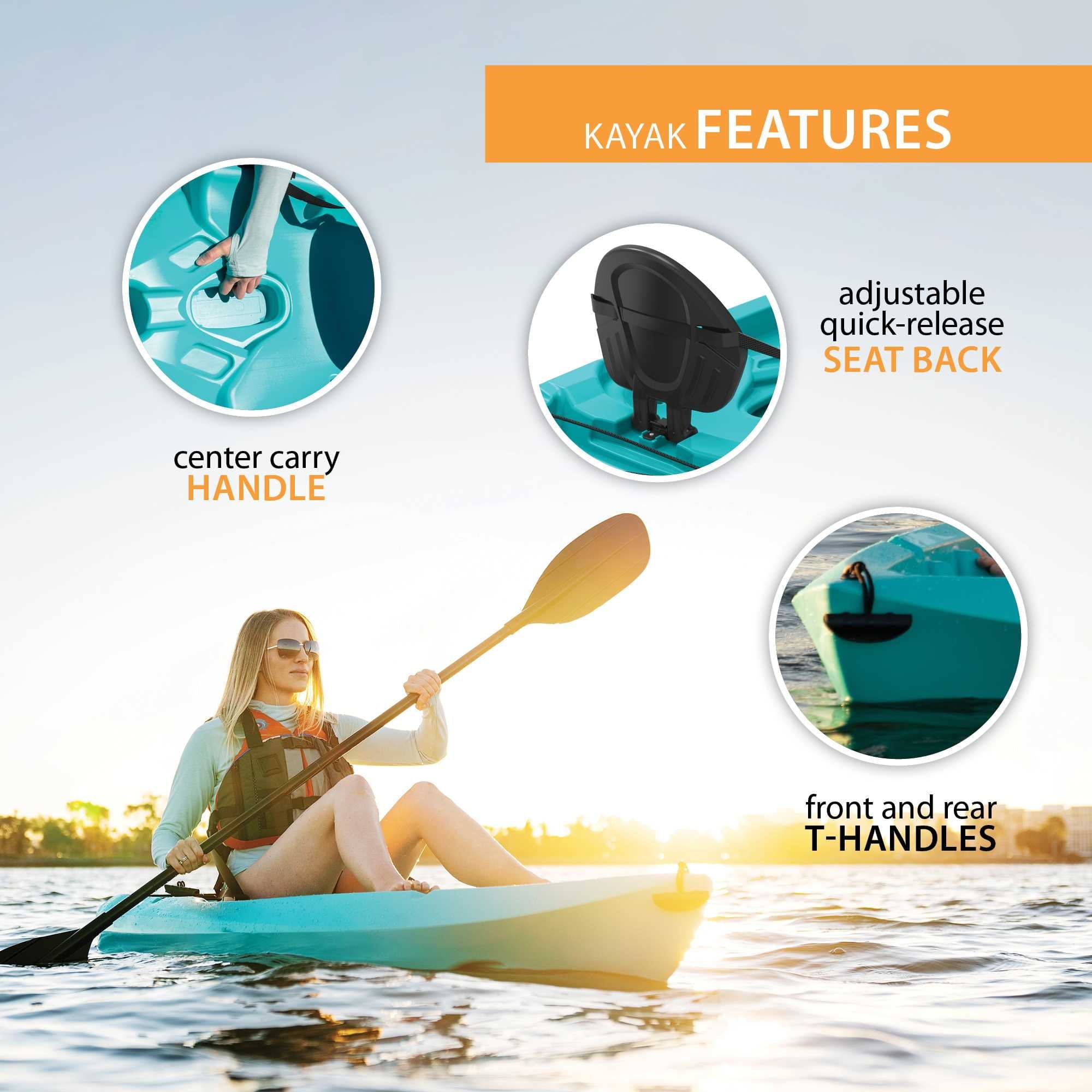 Lifetime Daylite 8 ft Sit-On-Top Kayak with Paddle, Red (90775)