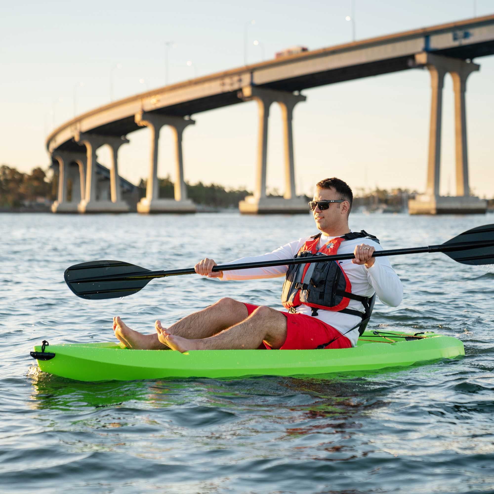 Lifetime Daylite 8 ft Sit-On-Top Kayak with Paddle, Red (90775)
