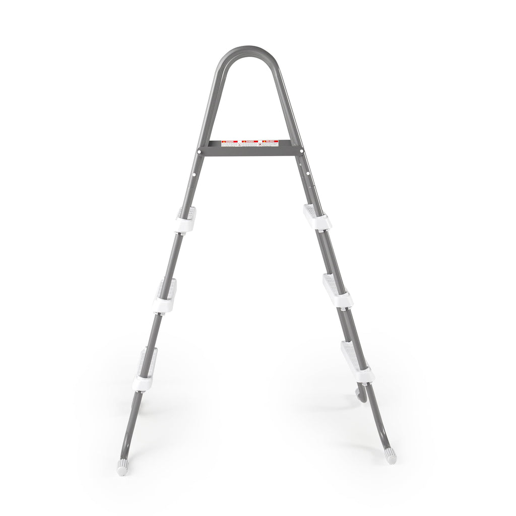Open Box Intex Steel Frame Above Ground Pool Ladder 42 Height (2 Pack)
