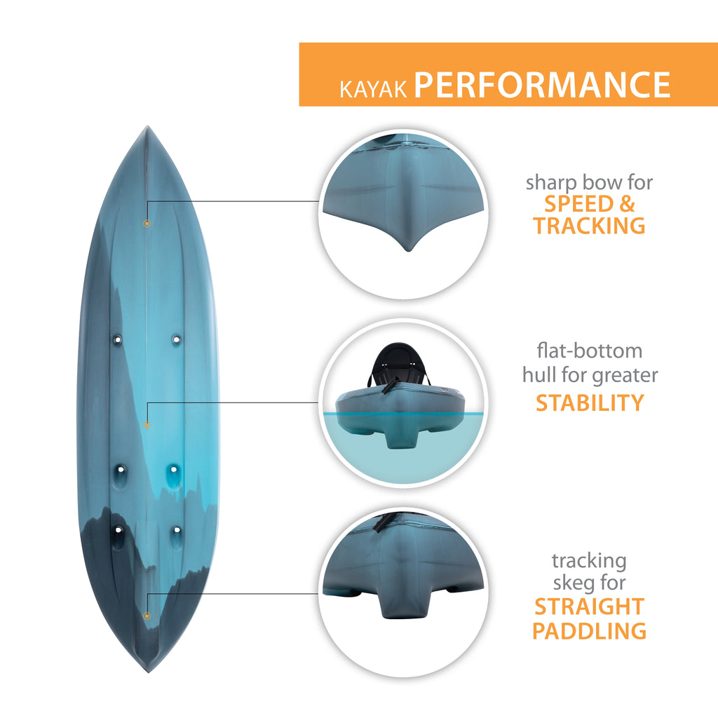 Lifetime Tamarack Angler 10 ft Sit-On-Top Fishing Kayak with Paddles, 2 Pack, Tan (90806)