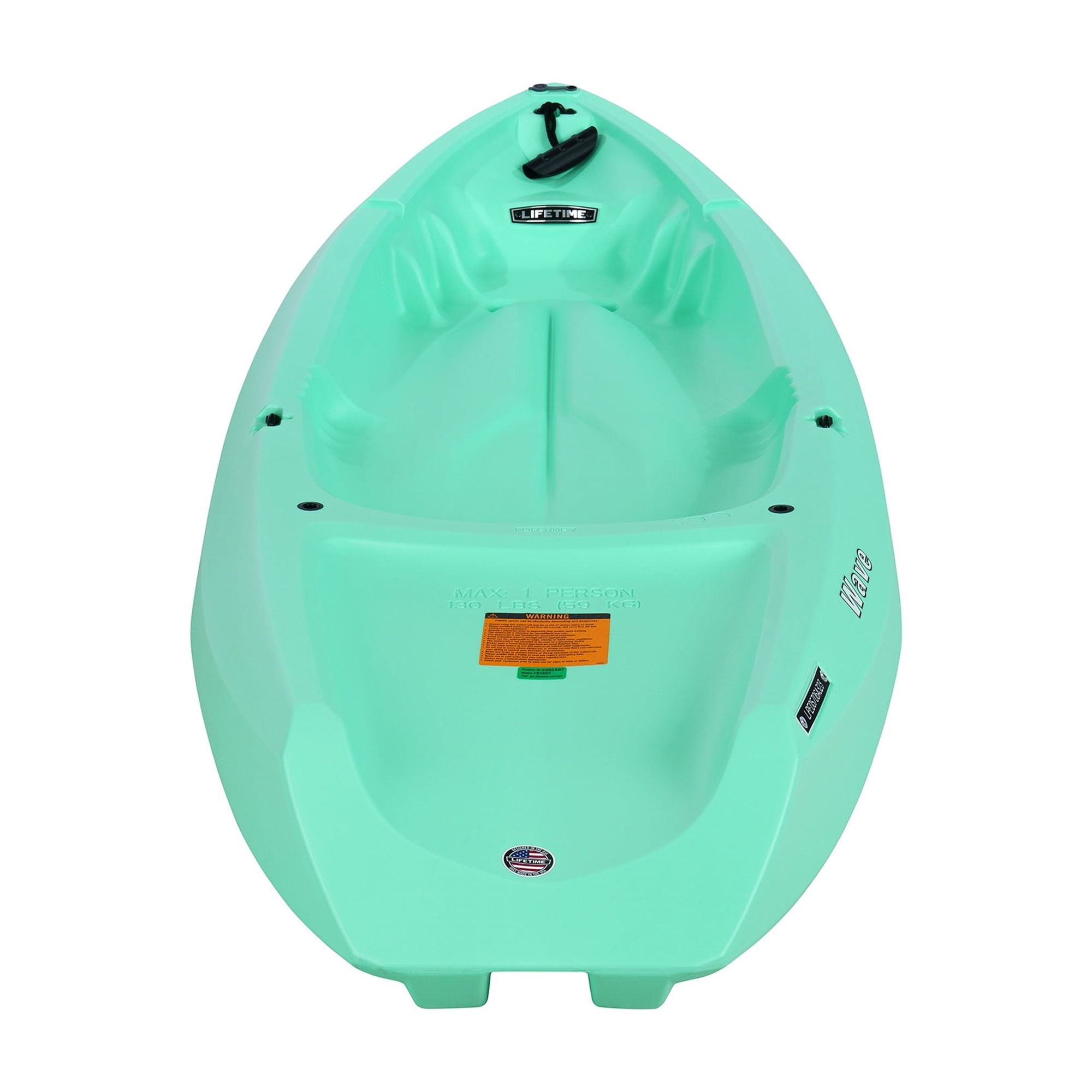 Lifetime Wave 6 ft Youth Sit-On-Top Kayak with Paddle, Fire Red (91401)