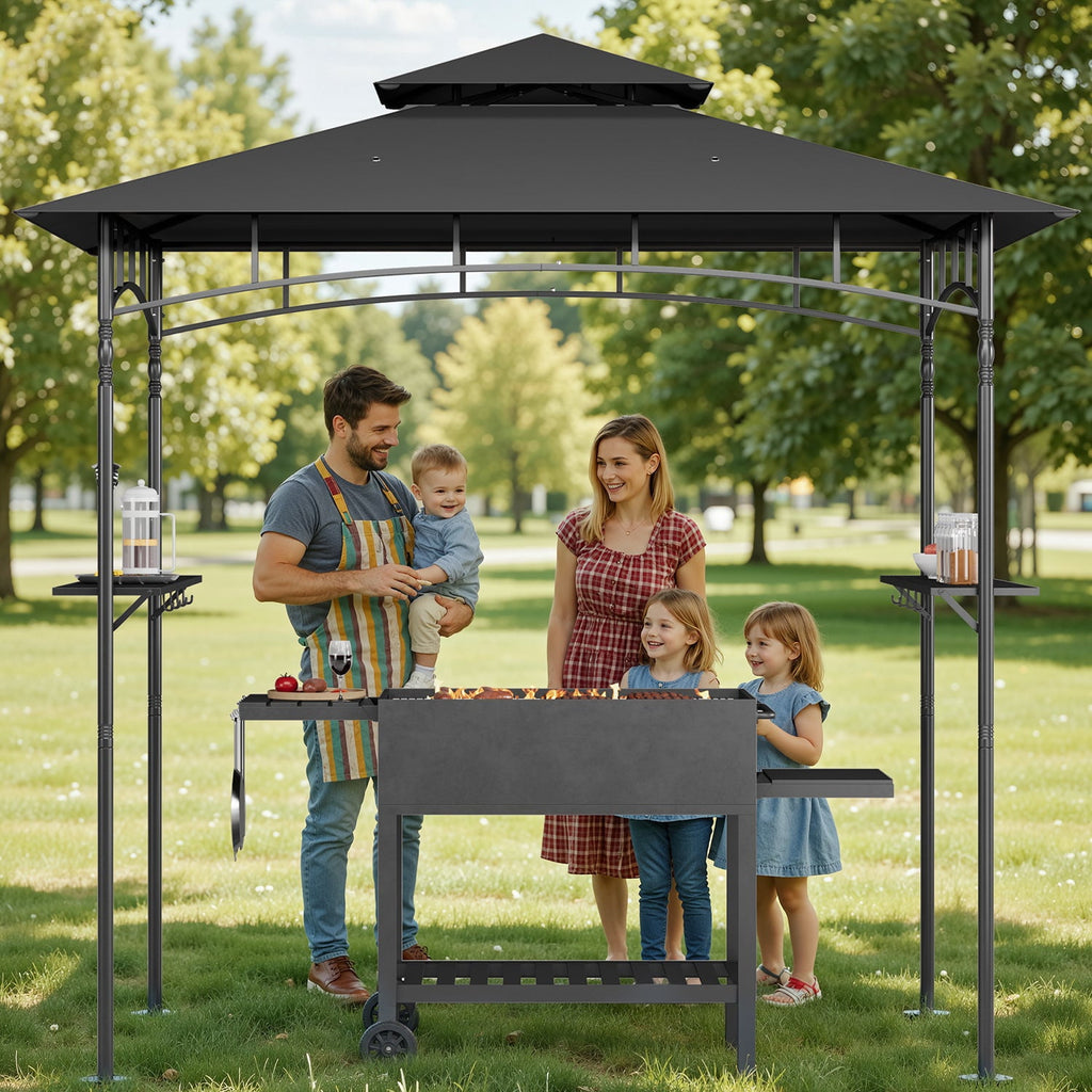 10x10 Pop-Up Canopy Tent with Removable Walls, 3 Height Adjustable Easy Set up Portable Gazebo, For Camping, White