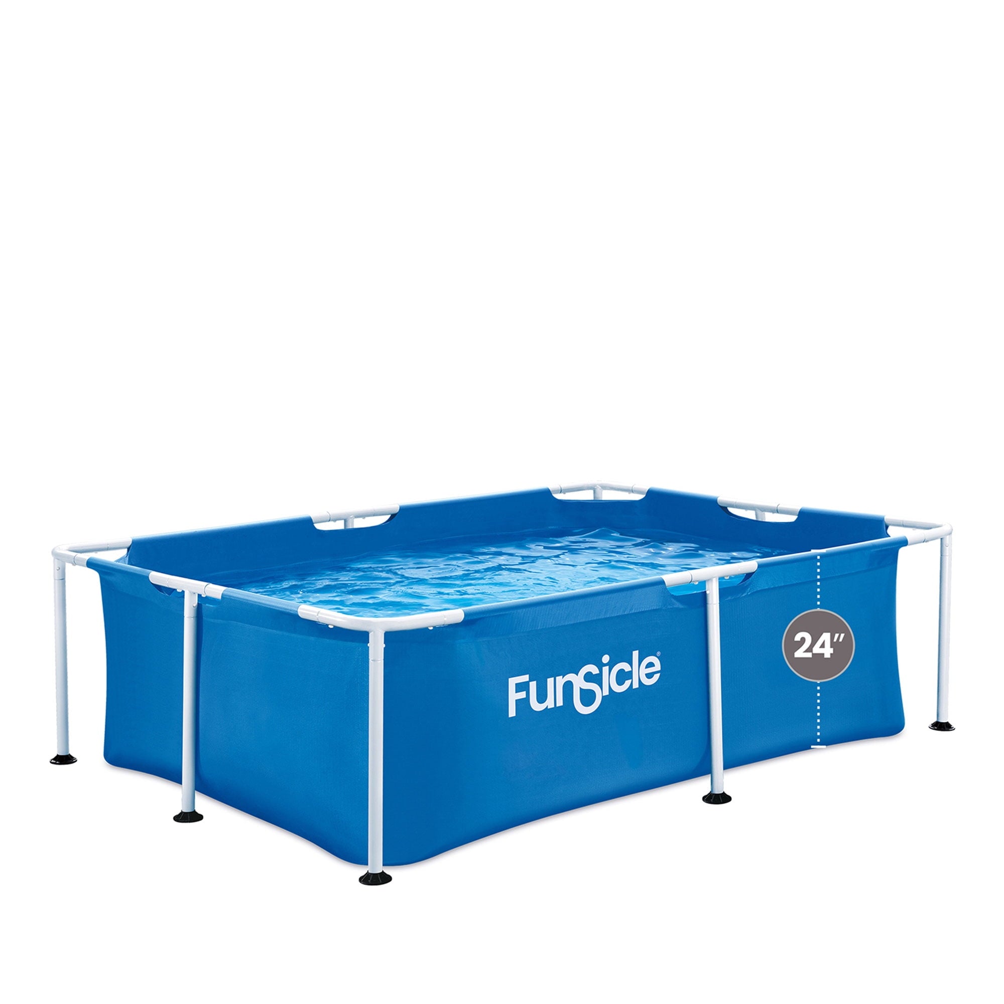 Funsicle Activity Lap 7' x 5' x 24 Family Above Ground Swimming Pool