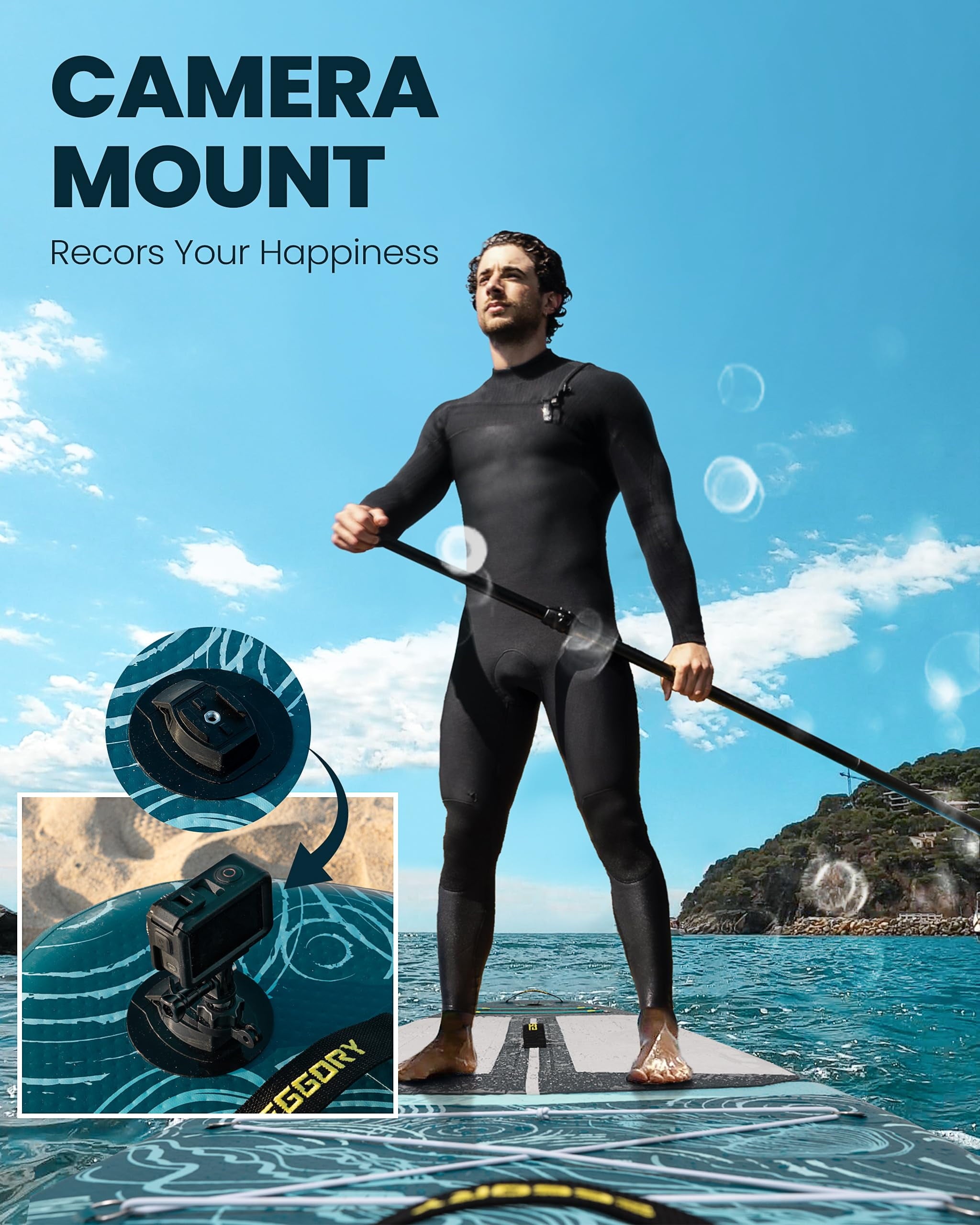 EGGORY 11 ft Inflatable Paddle Boards Stand Up Paddle Board with Full SUP Accessories