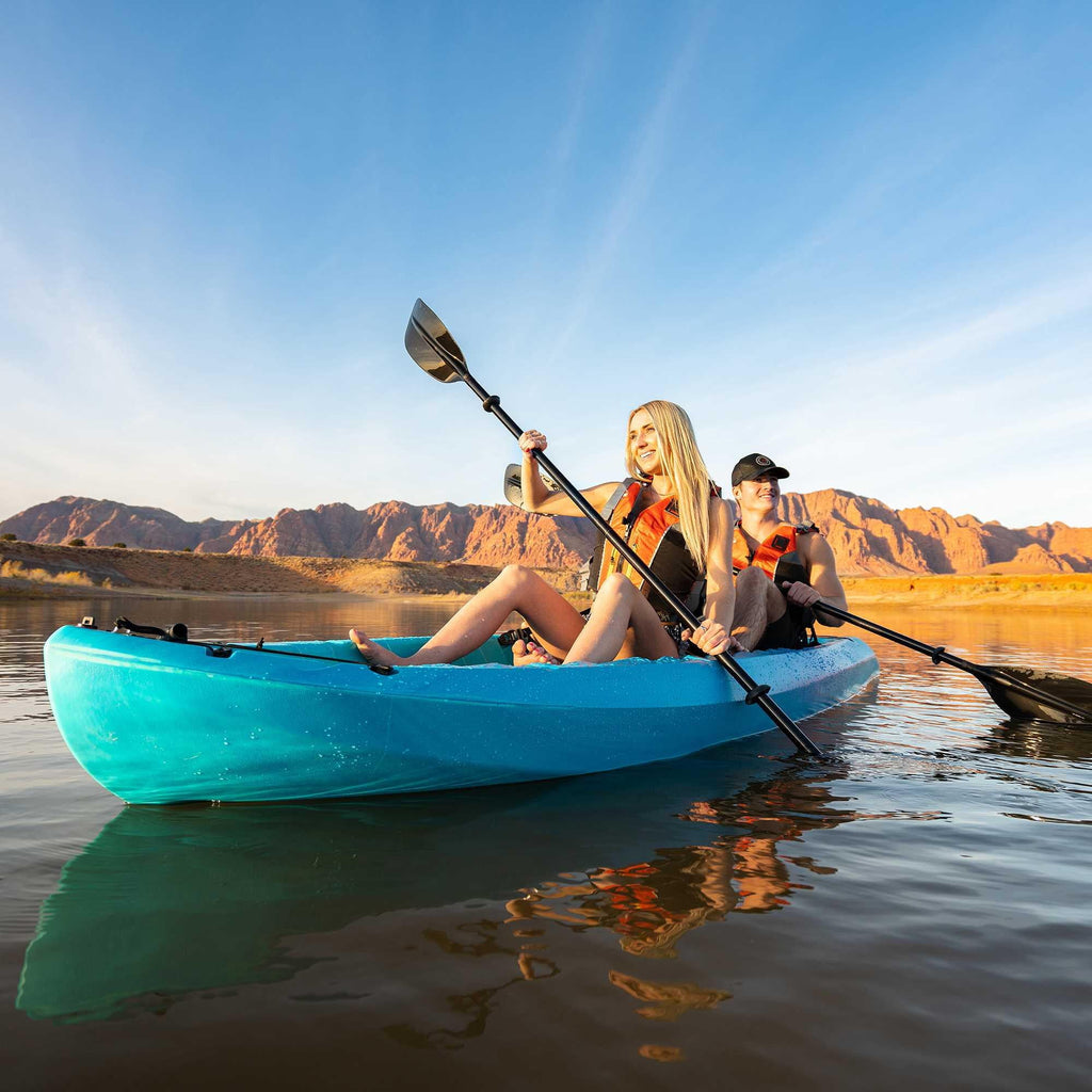 Lifetime Envoy 10.5 ft Sit-On-Top Tandem Kayak with Paddles, Sky Fusion (91192)