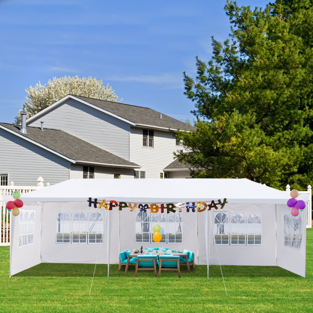 Ktaxon 10' X 30' Canopy Tent with 8 Side Walls for Party Wedding Camping and BBQ
