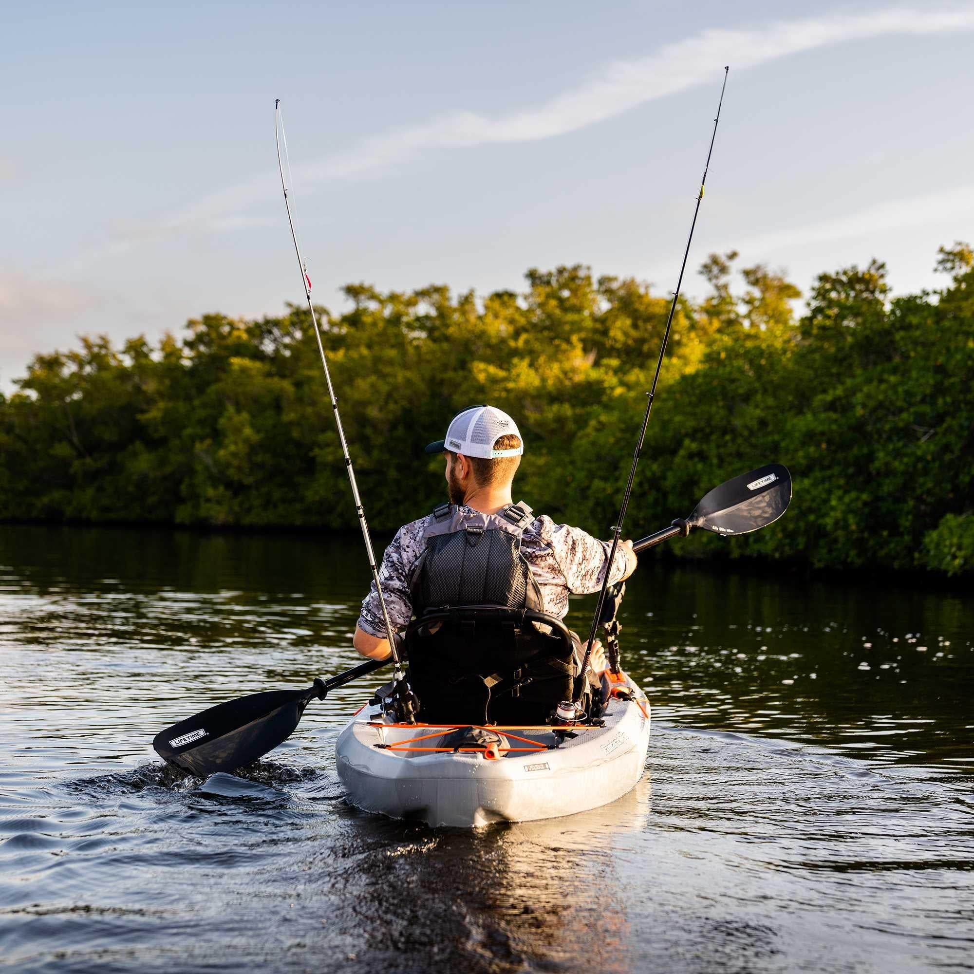 Lifetime Tamarack Pro-Comfort 10 ft 3 in Sit-On-Top Kayak with Paddle, Eclipse Fusion (91058)
