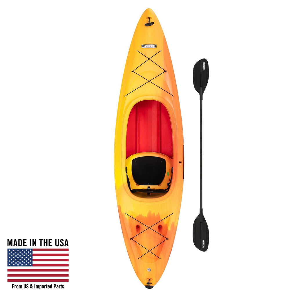 Lifetime Charger 10 ft Sit-Inside Kayak with Paddle, Seaside Dualtone (91349)