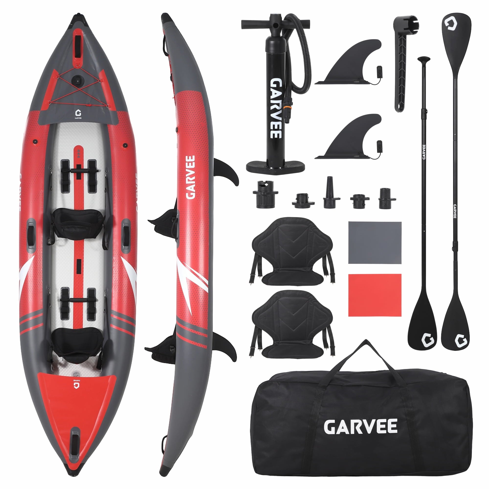 Garvee Inflatable Kayak Set for 1 Person, 118 x 36 x 16, Blue