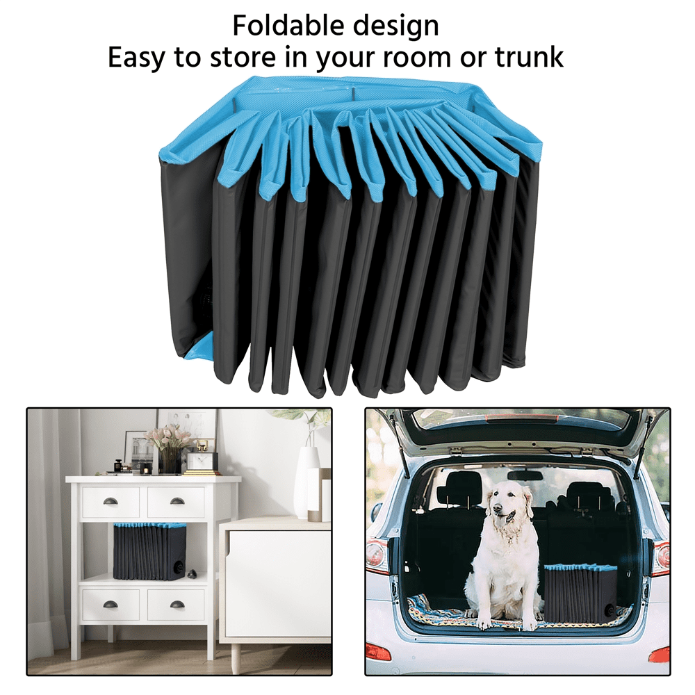 Alden Design 63'' Foldable Pet Swimming Pool for Indoor and Outdoor, Blue