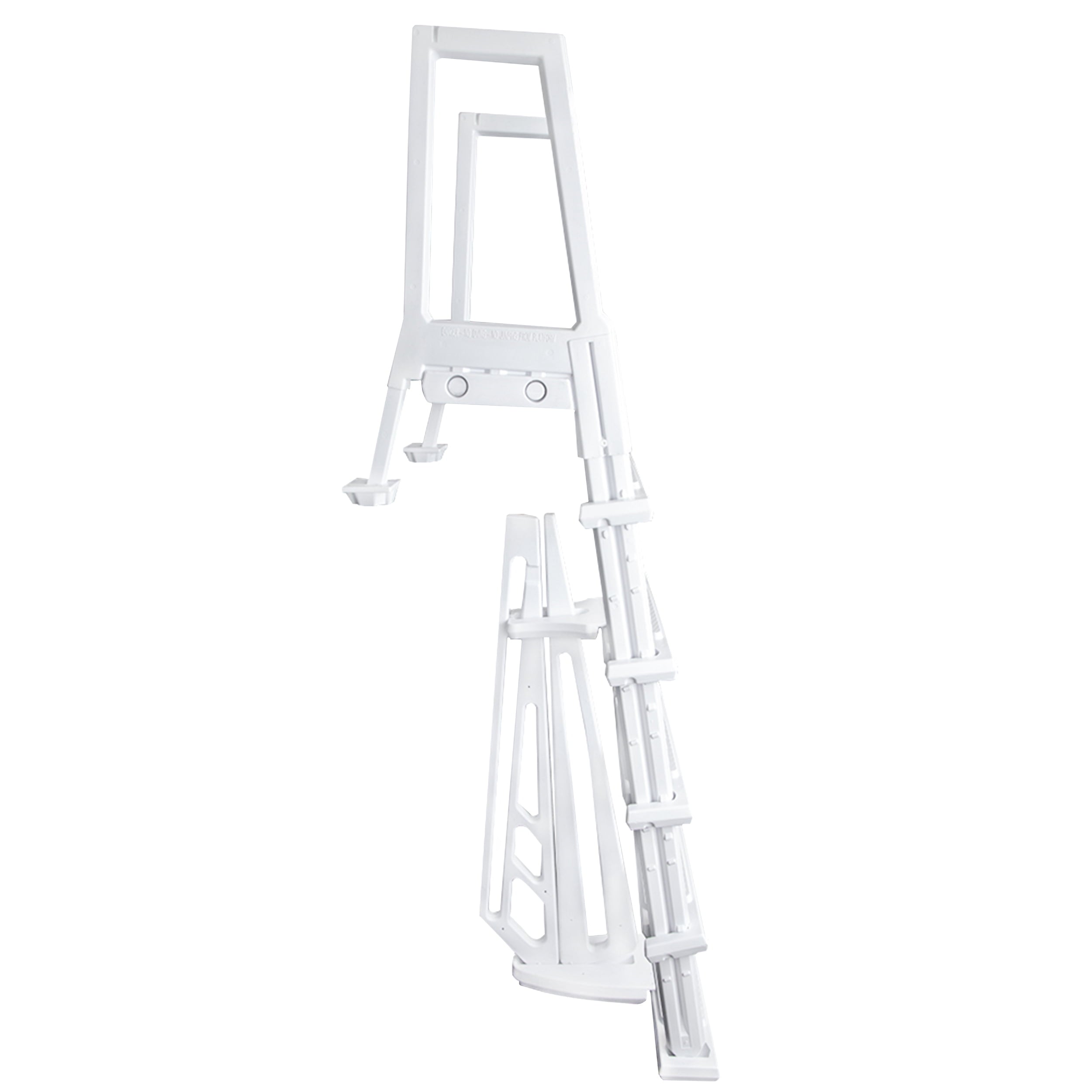Aqua Select Heavy Duty Resin In-Pool Ladder w/ Entrapment Barrier for Above Ground Pools
