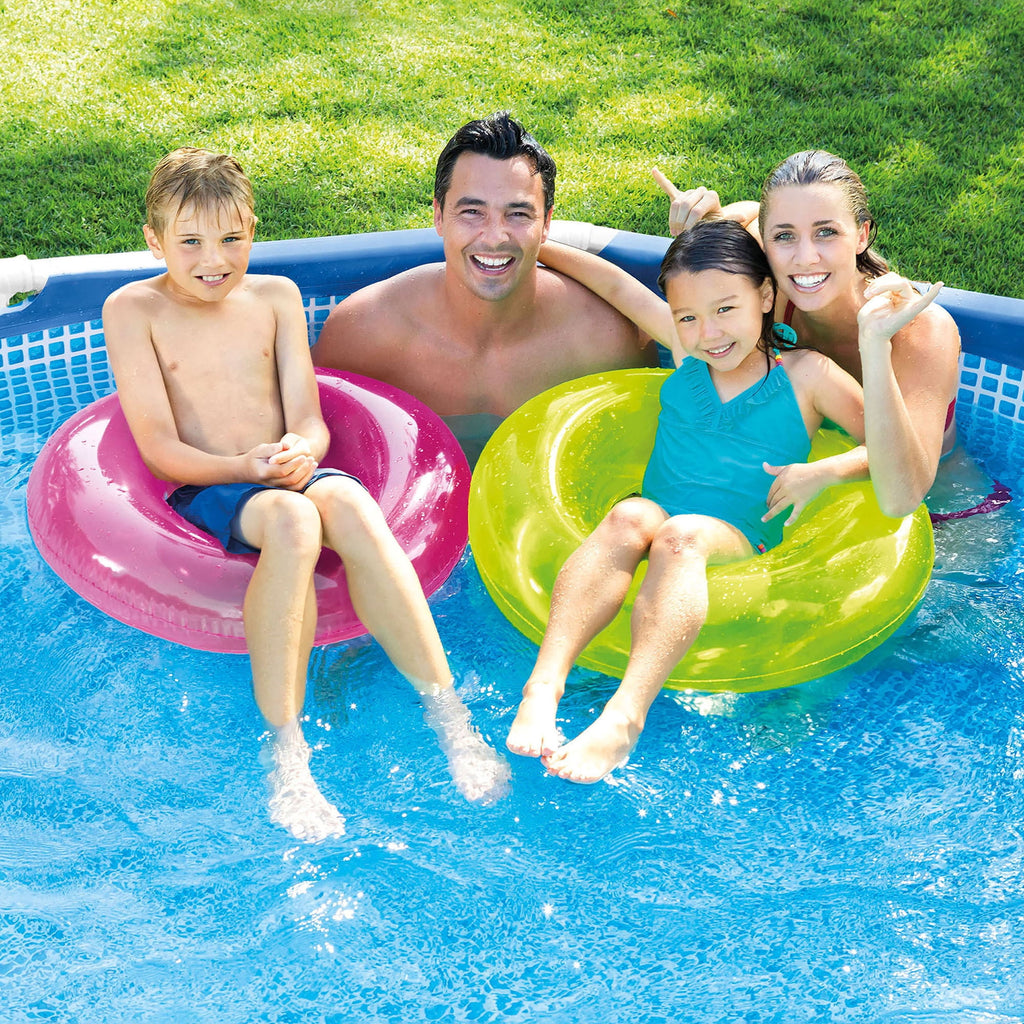 INTEX Metal Frame 12ft x 30in Above Ground Swimming Pool Set w/Filter Pump