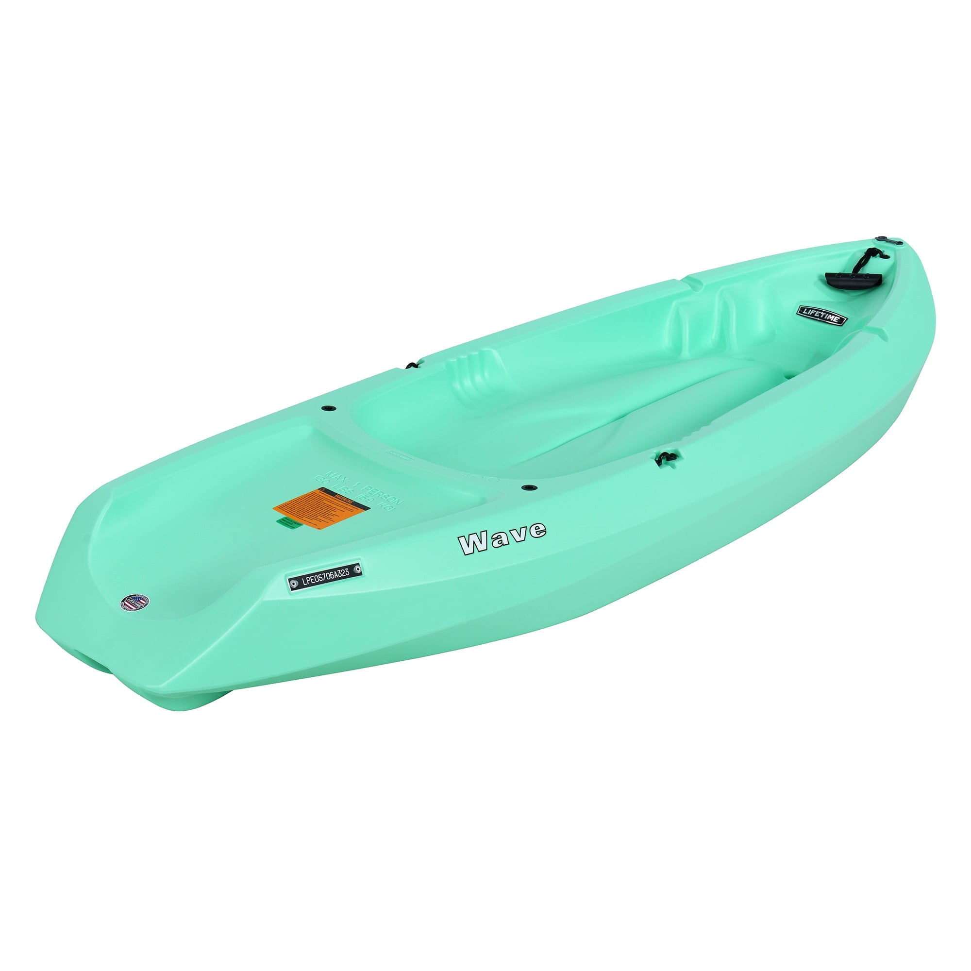 Lifetime Wave 6 ft Youth Sit-On-Top Kayak with Paddle, Fire Red (91401)