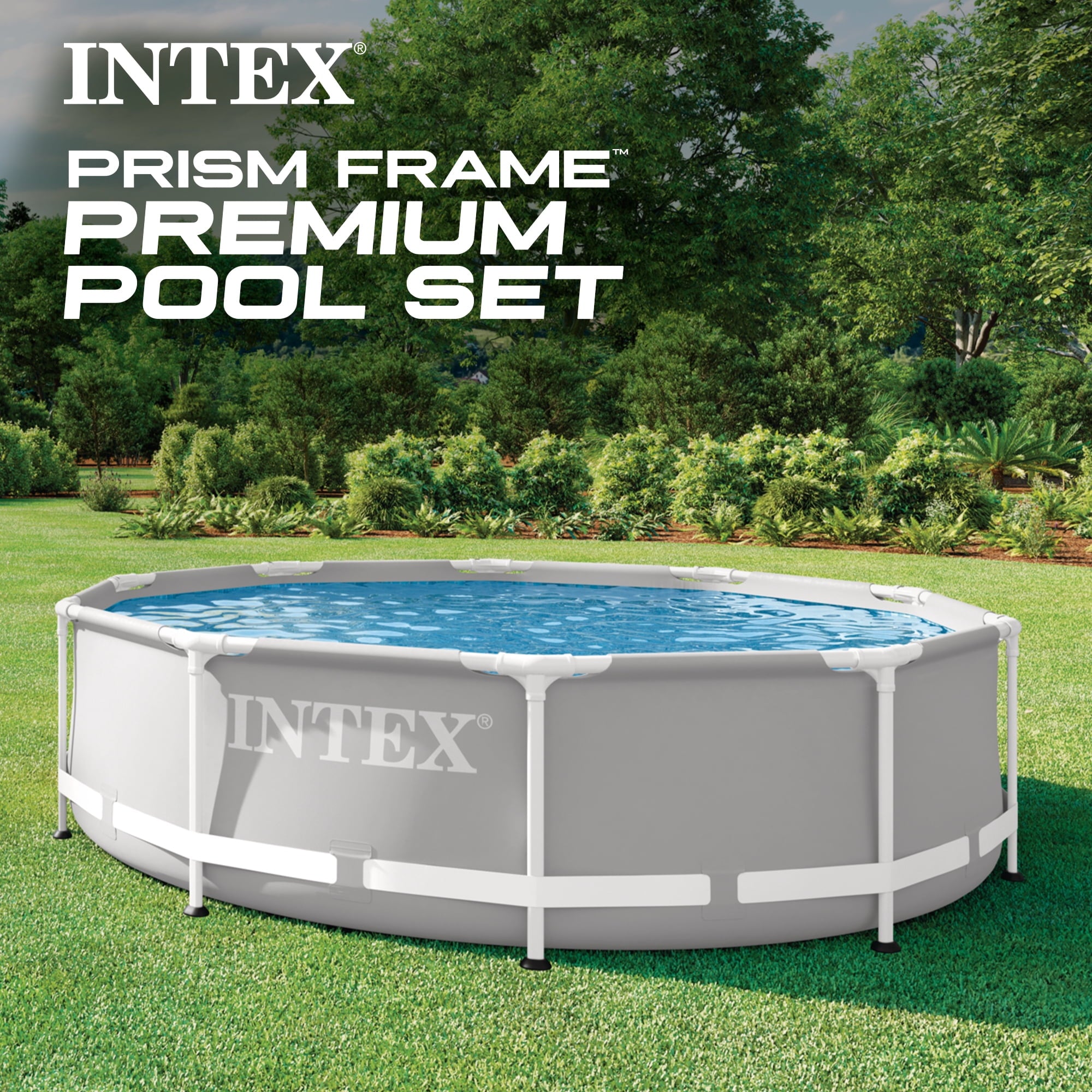 Intex 26719EH 14ft x 42in Prism Frame Above Ground Swimming Pool with Pump