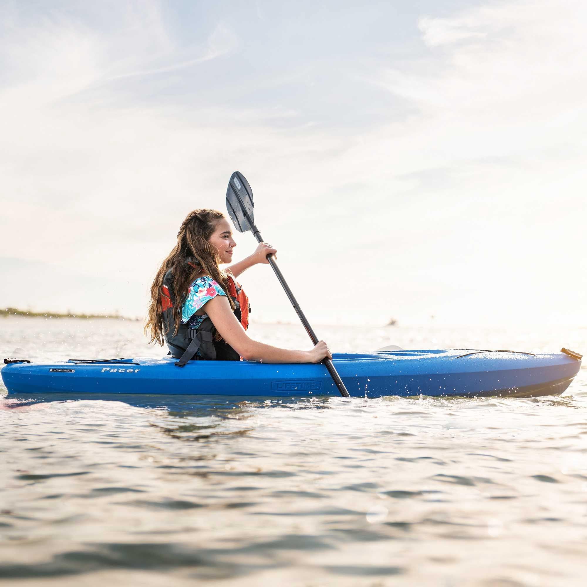 Lifetime Pacer 8 ft Sit-Inside Kayak with Paddle, Green (91032)