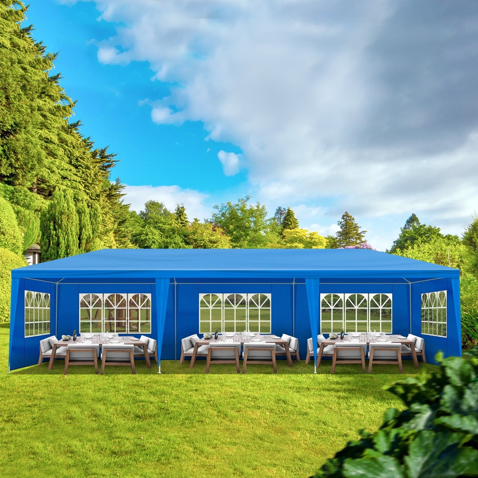 Ktaxon 10' X 30' Canopy Tent with 8 Side Walls for Party Wedding Camping and BBQ