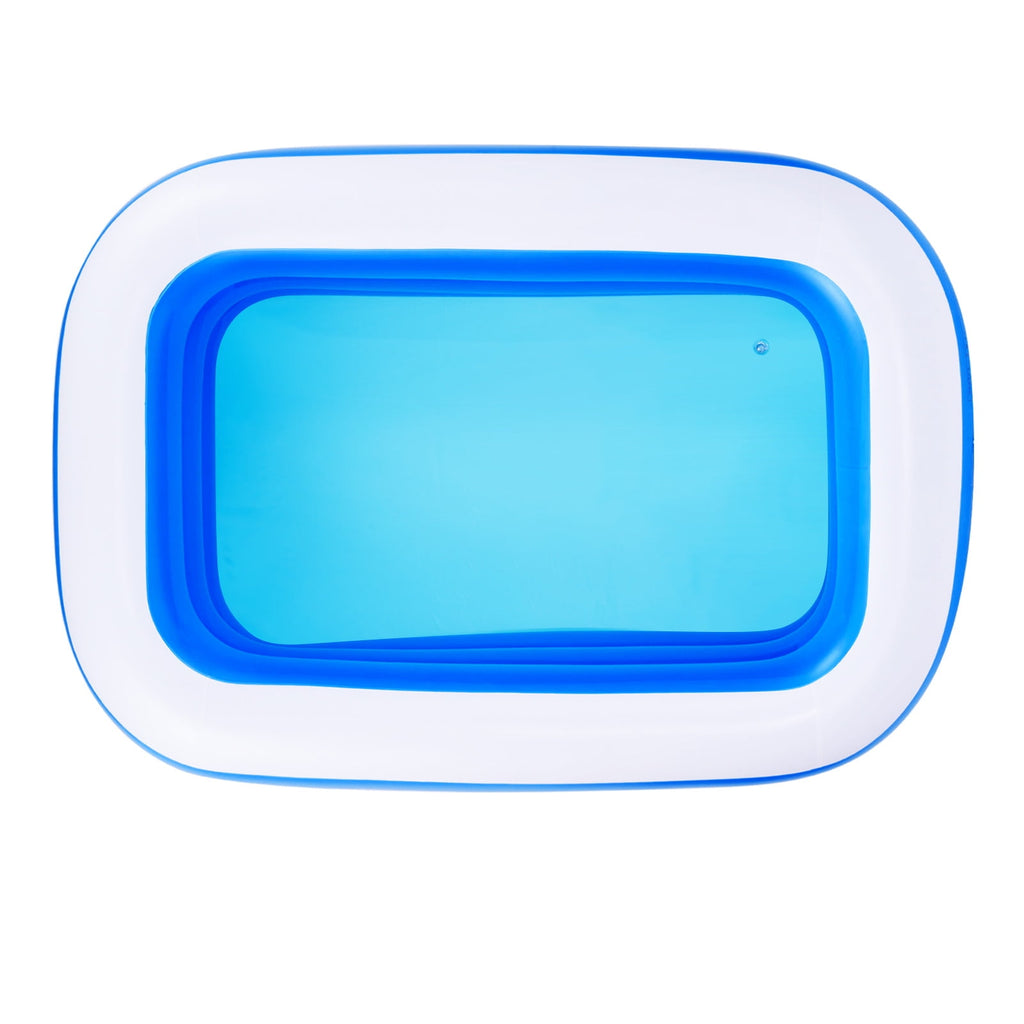 MoonSun Inflatable Pools Kiddie Pool, 71 x 47 x 24 Indoor Rectangle Swimming Pool for Kids, Toddlers, Infant, 3 Layers
