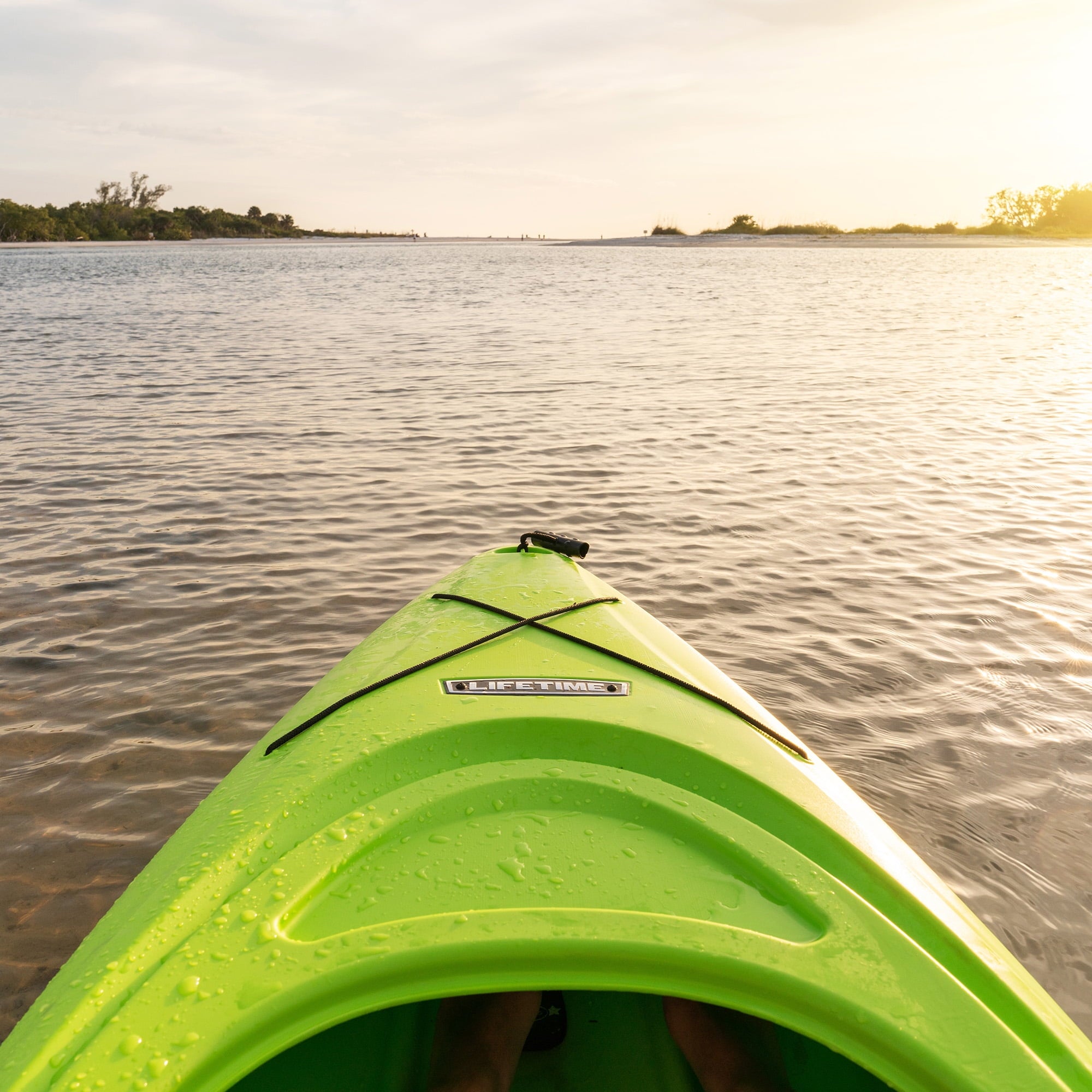 Lifetime Pacer 8 ft Sit-Inside Kayak with Paddle, Green (91032)