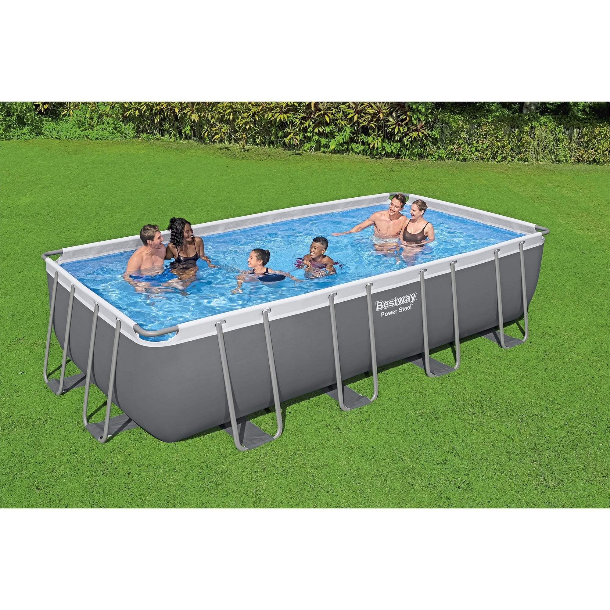 Bestway 18ft x 9ft x 4ft Rectangular Above Ground Swimming Pool Kit