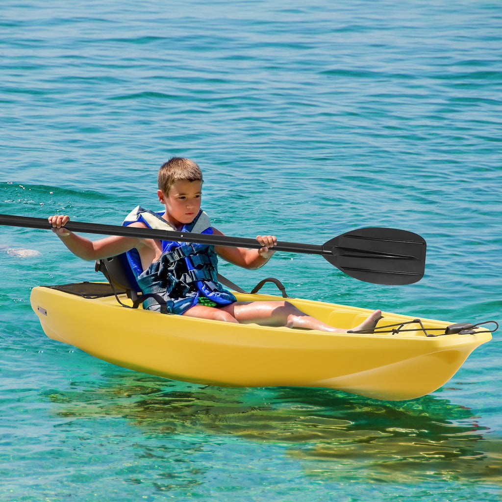 Naipo Kayak with paddle 6.5FT Kayak 4 Level Footrest Sit On Top for Youth Kid to Teen Up to 121lbs