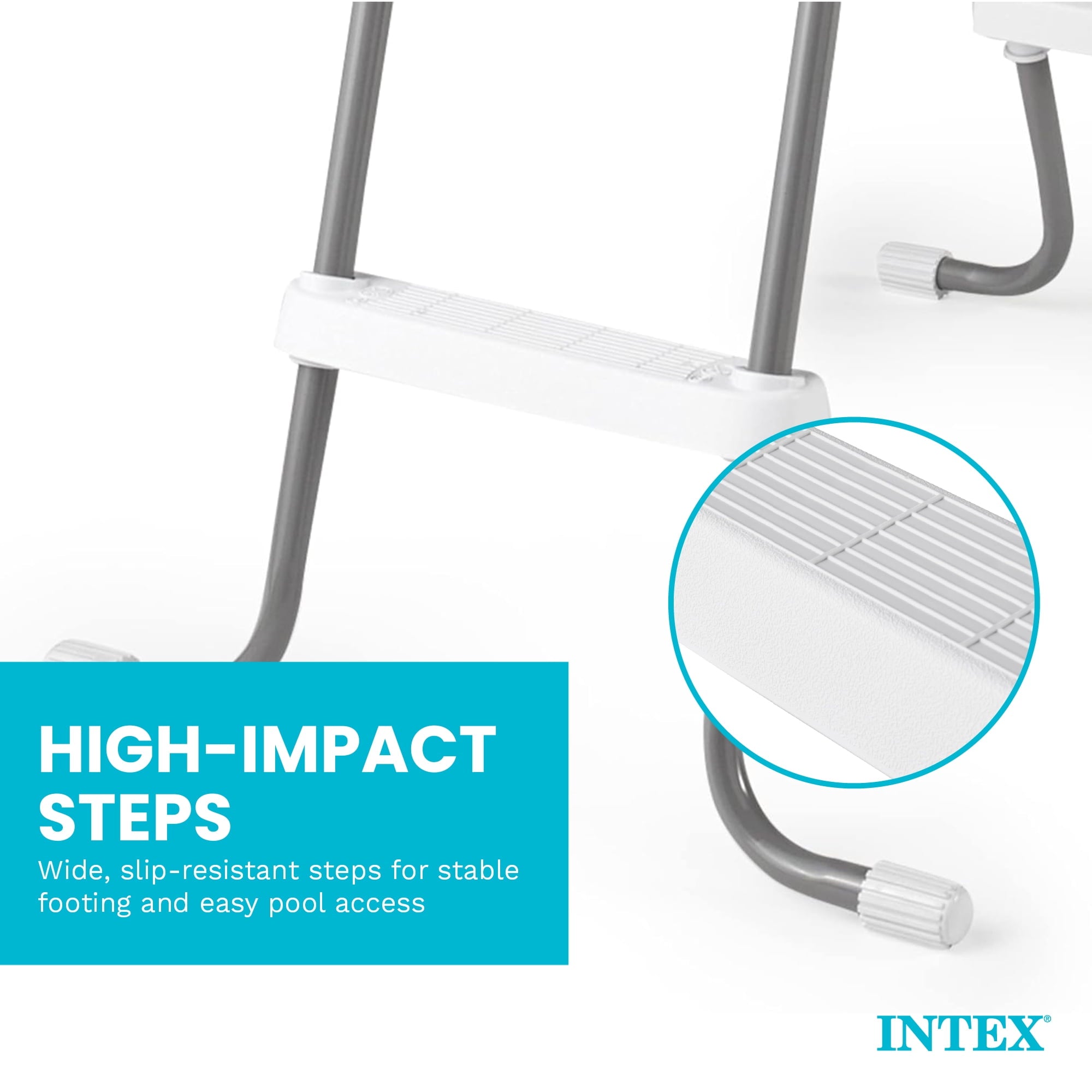 Intex Steel Frame Above Ground Swimming Pool 52 Pool Entry Step Ladder