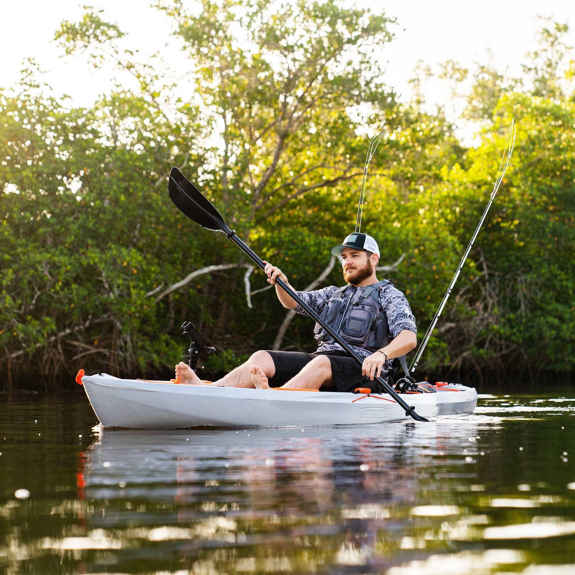 Lifetime Tamarack Pro-Comfort 10 ft 3 in Sit-On-Top Kayak with Paddle, Eclipse Fusion (91058)