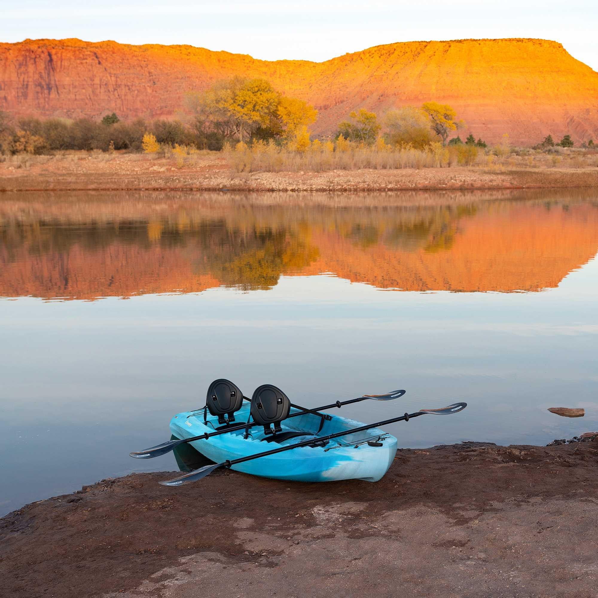 Lifetime Envoy 10.5 ft Sit-On-Top Tandem Kayak with Paddles, Sky Fusion (91192)