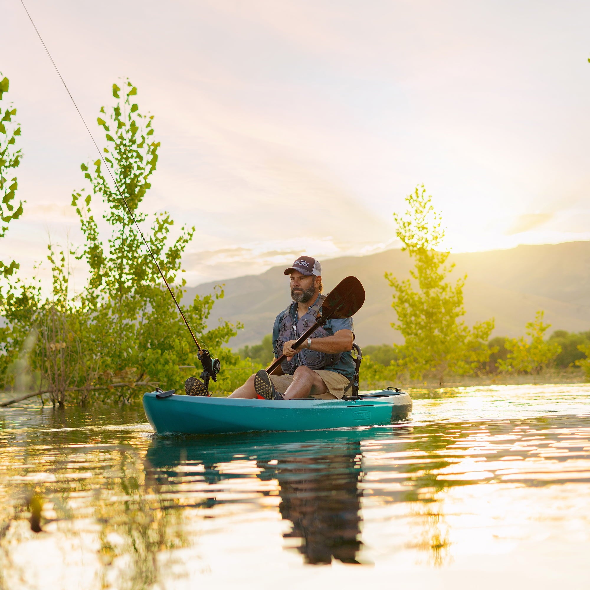 Lifetime Tamarack Pro-Comfort 10 ft 3 in Sit-On-Top Kayak with Paddle, Eclipse Fusion (91058)