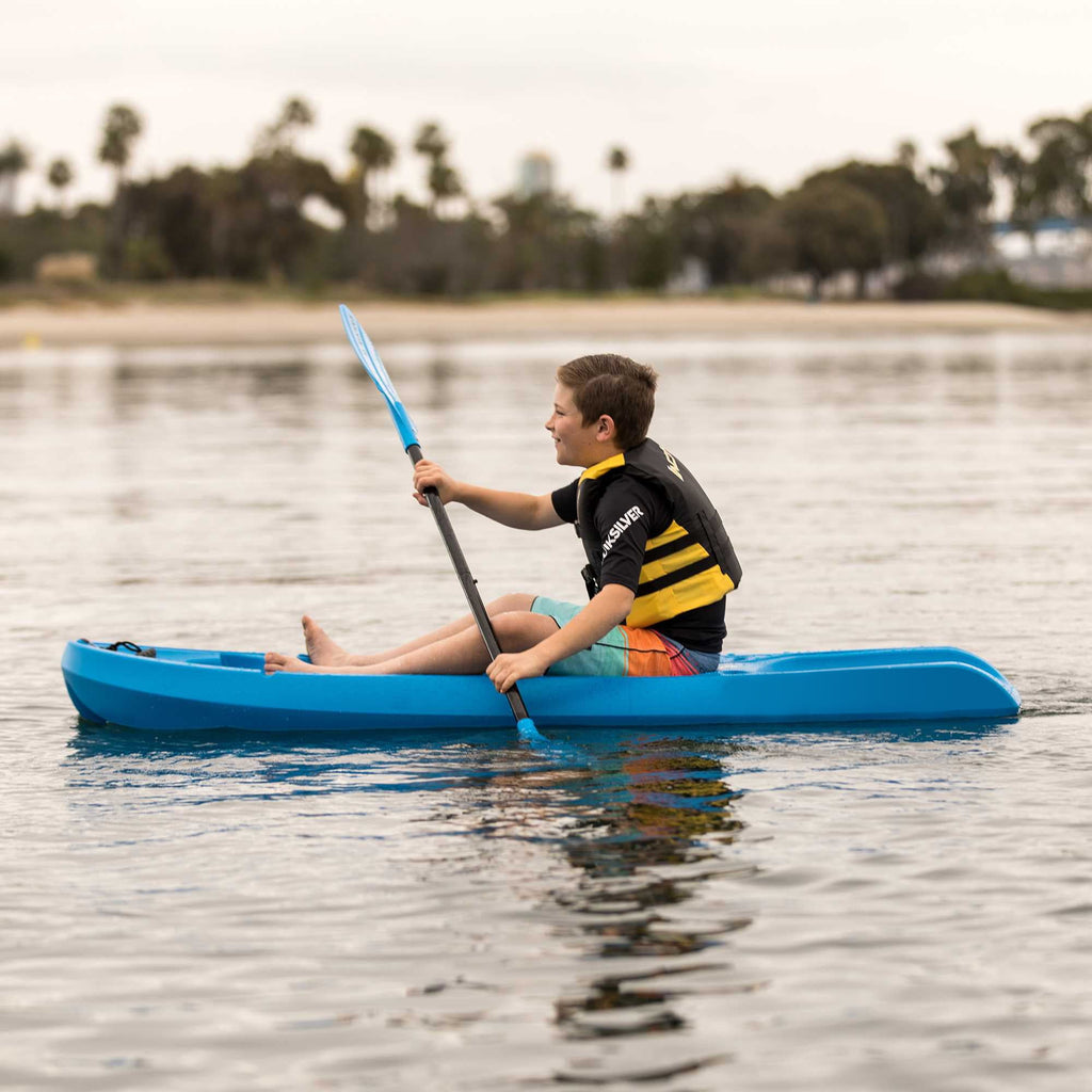 Lifetime Recruit 6.5 ft Youth Sit-On-Top Kayak with Paddle, Lime Green (90765)