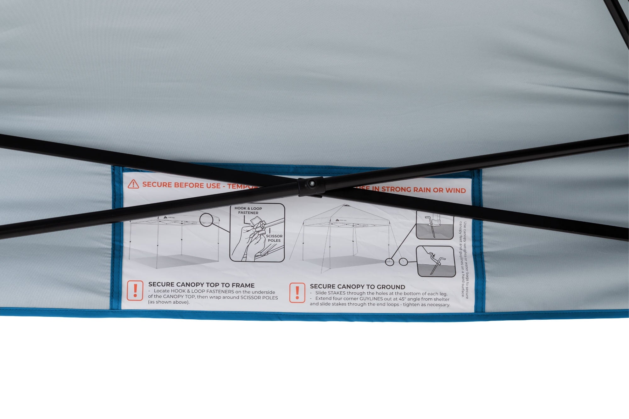 Ozark Trail 10' x 10' Straight Leg Canopy Top, Black