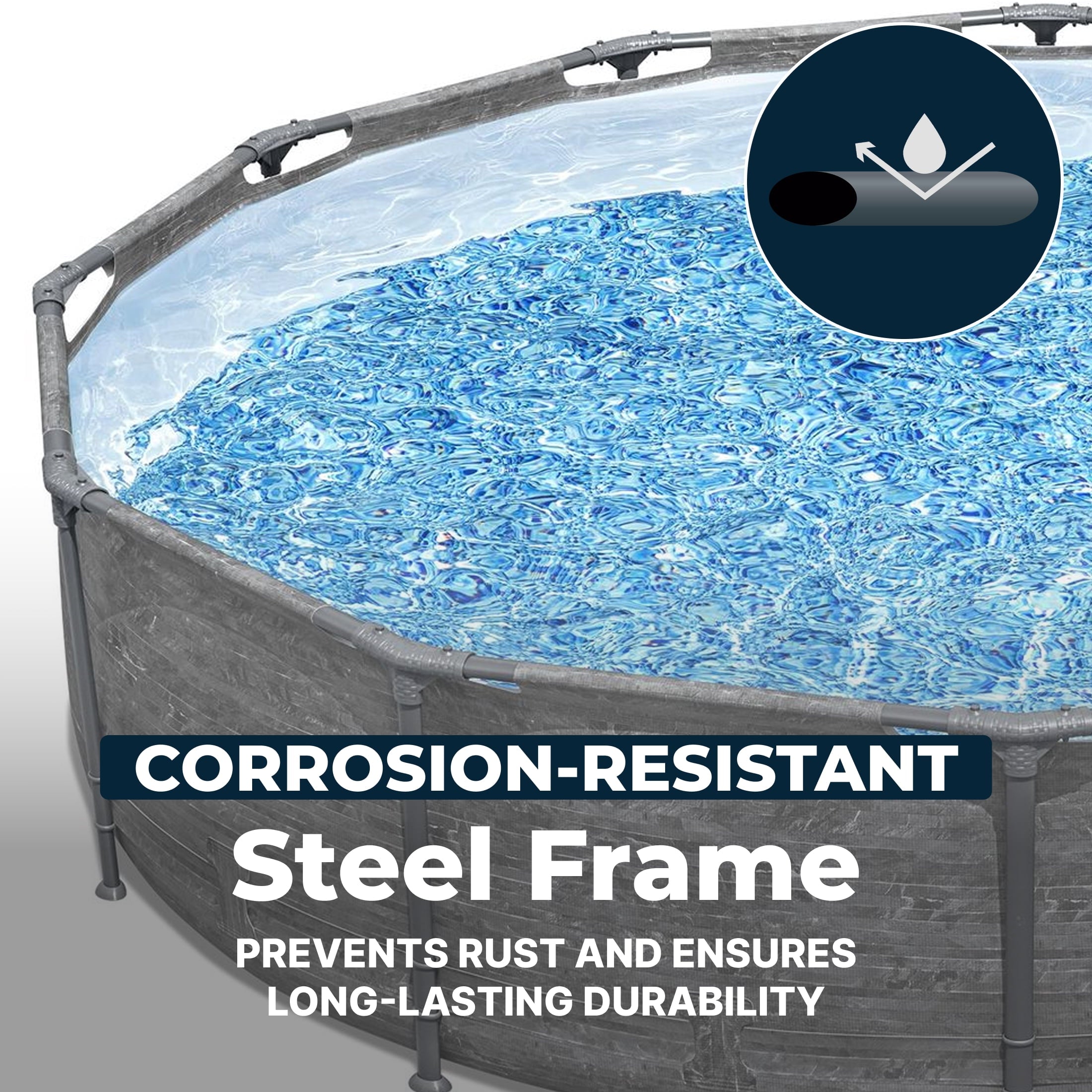 Bestway Steel Pro MAX 10'x30\ Metal Frame Above Ground Pool Set w/ Filter Pump & Cartridge