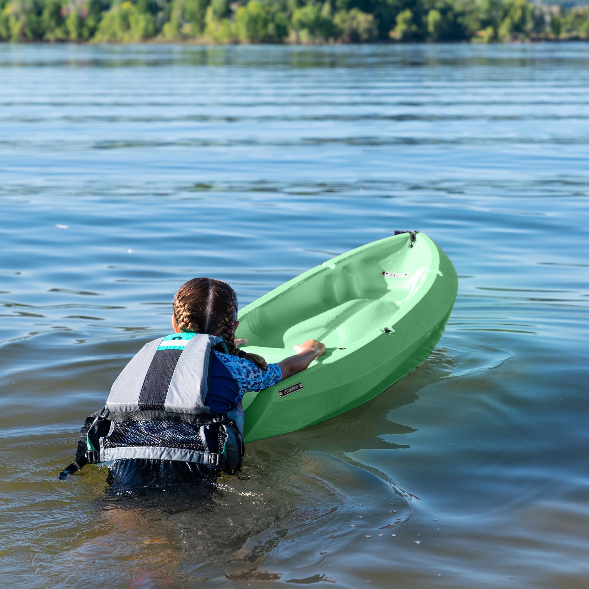 Lifetime Wave 6 ft Youth Sit-On-Top Kayak with Paddle, Fire Red (91401)