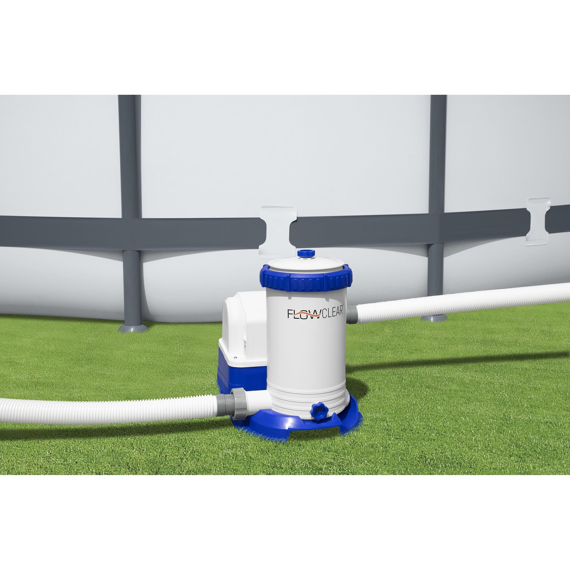 Bestway: Power Steel - Rectangular Swimming Pool Set - 24' x 12' x 52, Above Ground, Tritech Construction, Filter Pump, Ladder & Cover, 7937 Gal.