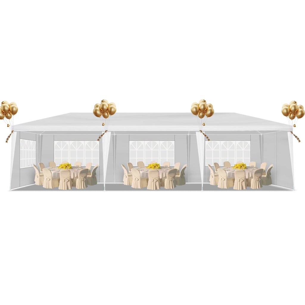 Ktaxon 10' X 30' Canopy Tent with 8 Side Walls for Party Wedding Camping and BBQ