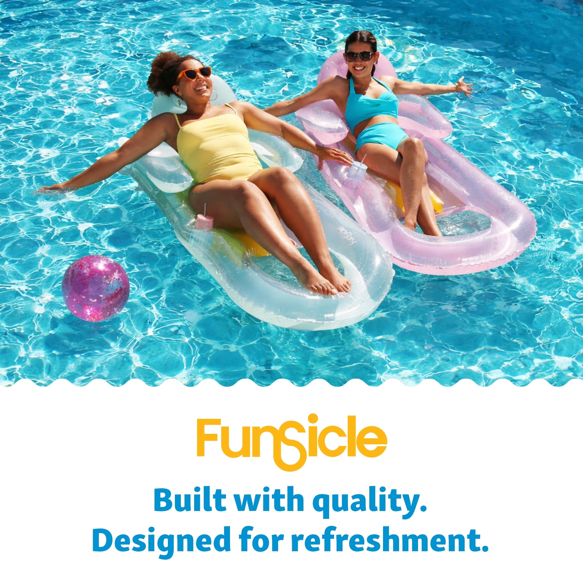 Funsicle 8' x 30 Outdoor Activity Round Frame Above Ground Swimming Pool Set