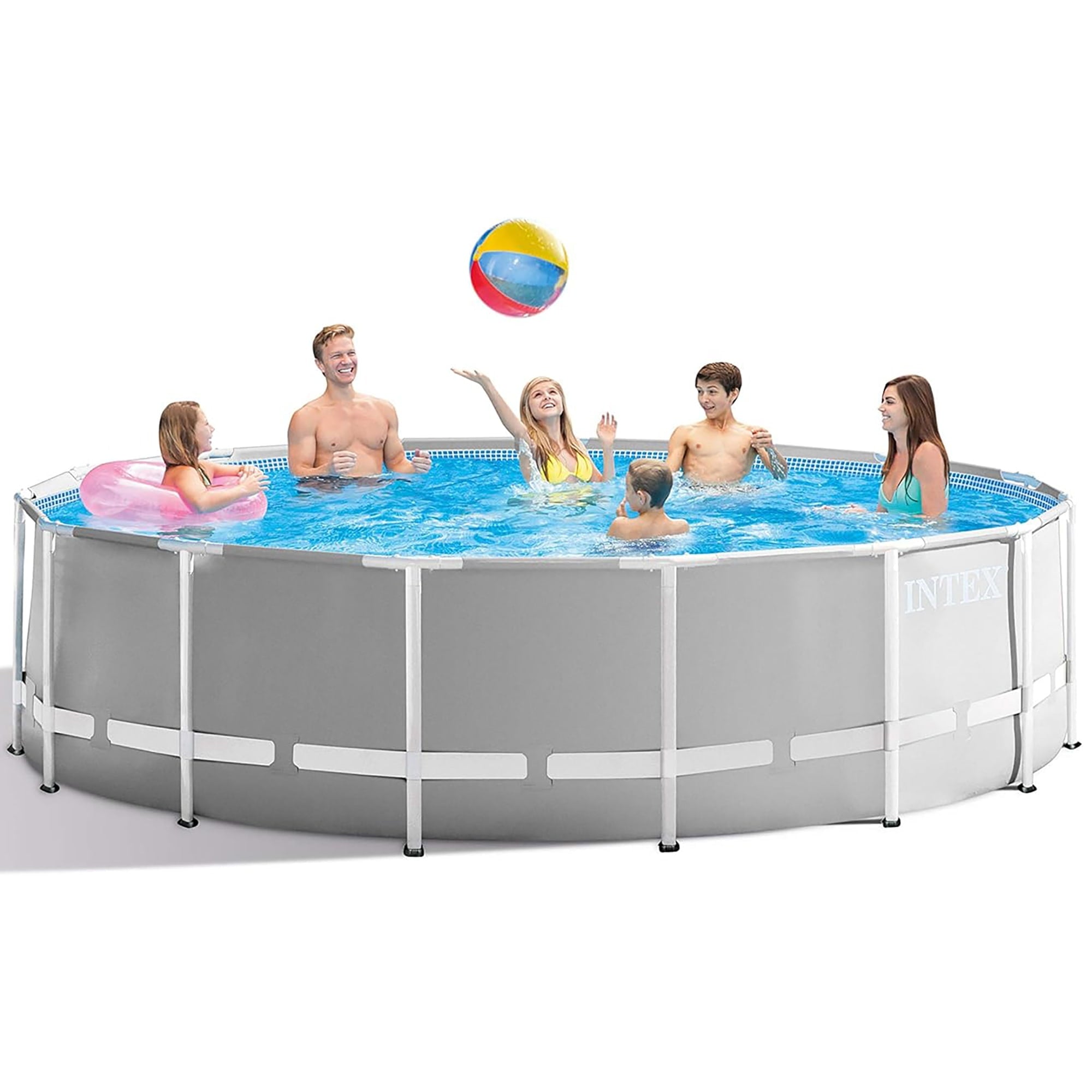 Intex 26719EH 14ft x 42in Prism Frame Above Ground Swimming Pool with Pump