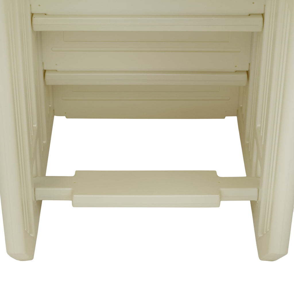 Aqua Select White Outside Flip-up Safety Ladder for Above Ground Pools 48-54H