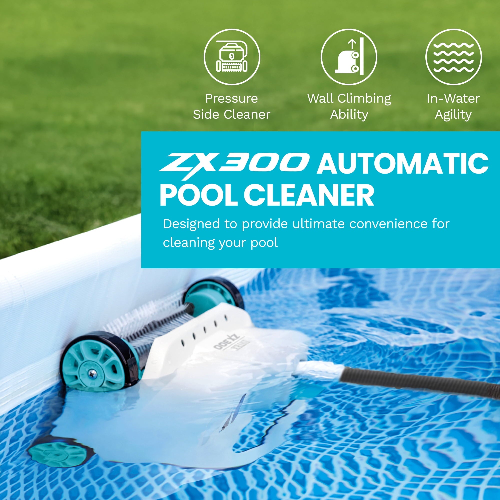 INTEX 20ft x 48in Ultra XTR Above Ground Swimming Pool, Sand Filter Pump, & Automatic Vacuum Cleaner