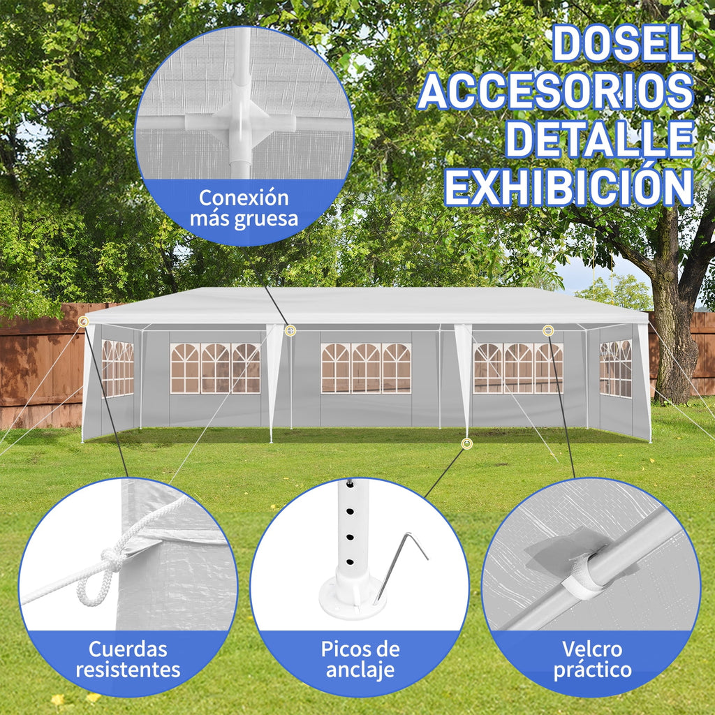 Ktaxon 10' X 30' Canopy Tent with 8 Side Walls for Party Wedding Camping and BBQ