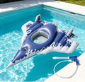 Airplane-Shaped Inflatable Swim Float Seat, PVC Safety Pool Float, Portable Inflatable Swimming Ring for Pool, Bathroom, River & Summer Water Activities