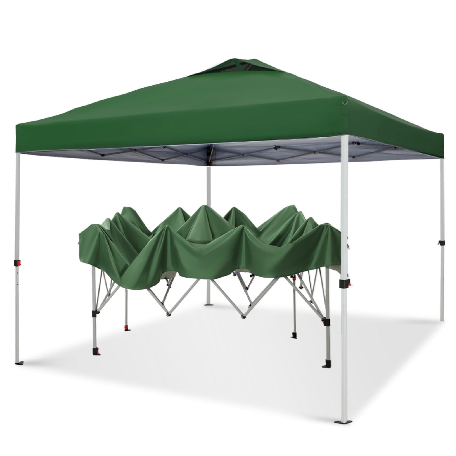 Alpha Joy 10'x 10' Pop up Canopy Outdoor Shade Canopy Event Instant Canopy Tent with Roller Bag, Blue