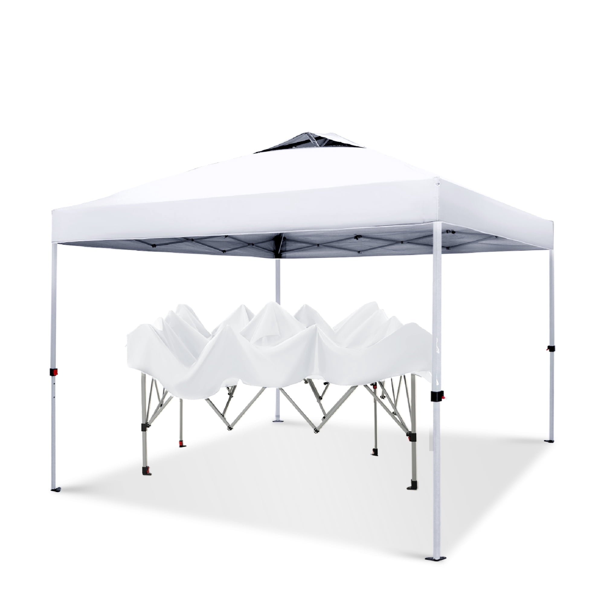 Alpha Joy 10'x 10' Pop up Canopy Outdoor Shade Canopy Event Instant Canopy Tent with Roller Bag, Blue