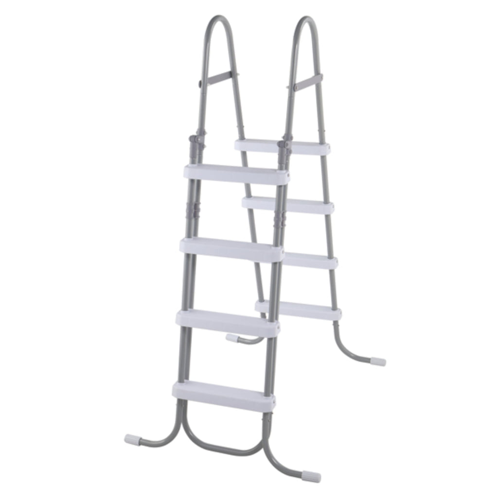 Alvantor 4-Step Above Ground Pool Ladder with Safety Buckle Foldable Entry Side 300 lb Capacity for Pools up to 52 in